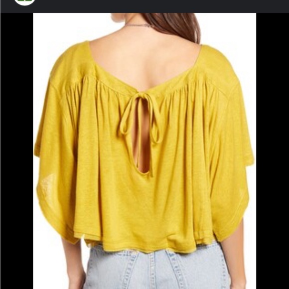 Free People sun setter linen blend top - Picture 3 of 13